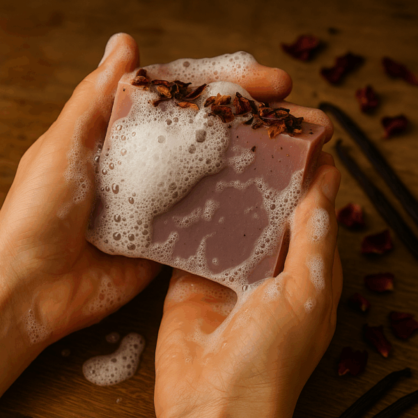 Savon Artisanal - Rose & Vanille