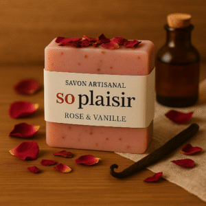 Savon Artisanal - Rose & Vanille