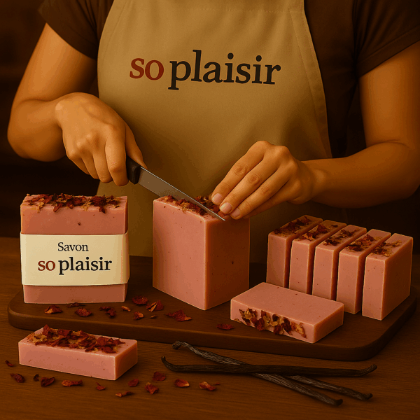 Savon Artisanal - Rose & Vanille